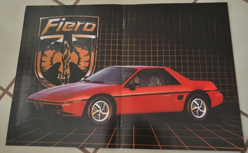 1984 red pontiac fiero fold - 1984,