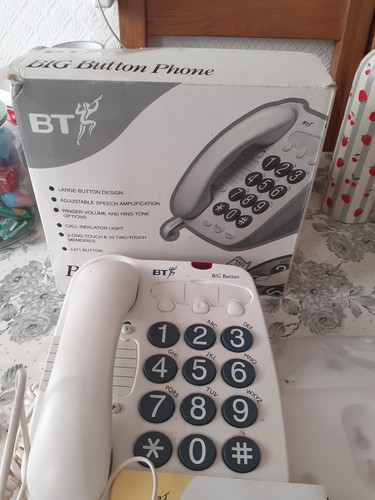 Vintage big button phone - vintage, bt