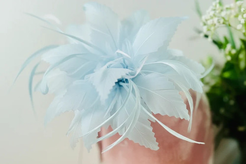 Women flower feather hair - women, hat