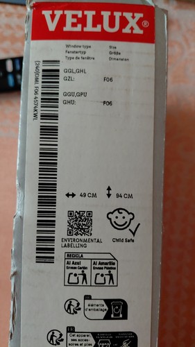 Velux electric blind dml - blind, dml/rml
