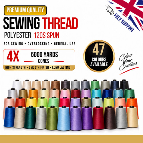 5000 yards cones sewing - x,