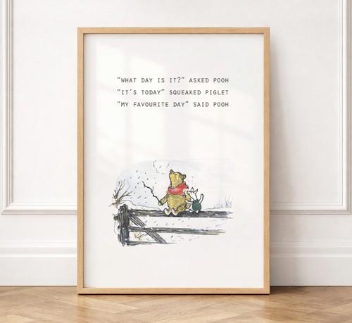 Winnie the pooh quote print - pooh,
