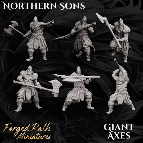 Viking giant axe warriors - warriors, set