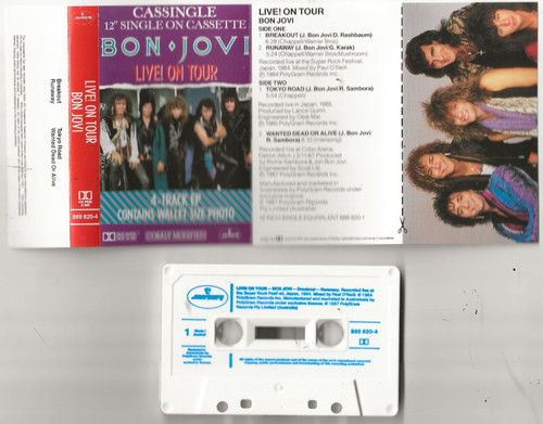 Bon jovi live tour track - bon, 4-track