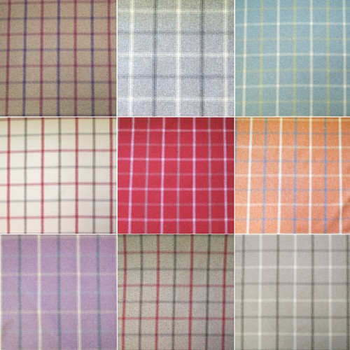 Wool effect fabric lewis - wool,