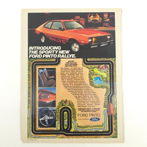 Vtg 1979 ford pinto print - vtg,