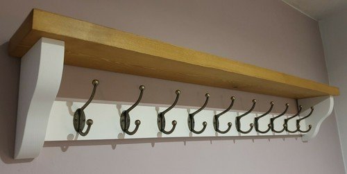 Coat rack with shelf rustic - coat,