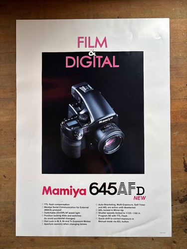 Original mamiya poster 645 afd - mamiya,