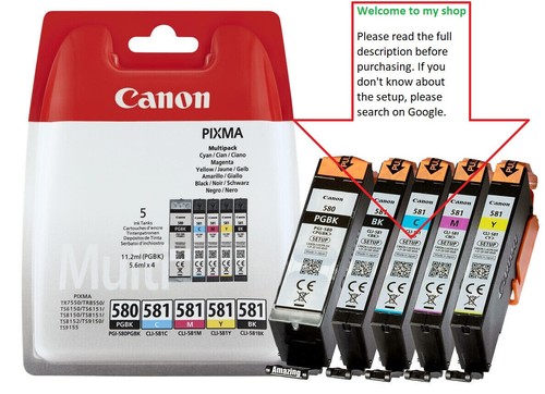 Genuine canon pgi 580 pgbk - pgi-580,