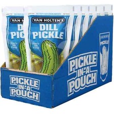 Jumbo Van Holten's Dill Pickles - Pickle-In-A-Pouch (12 Pack) - Lunch & Snack