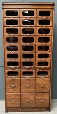 1920s Oak 30 Drawer Tall