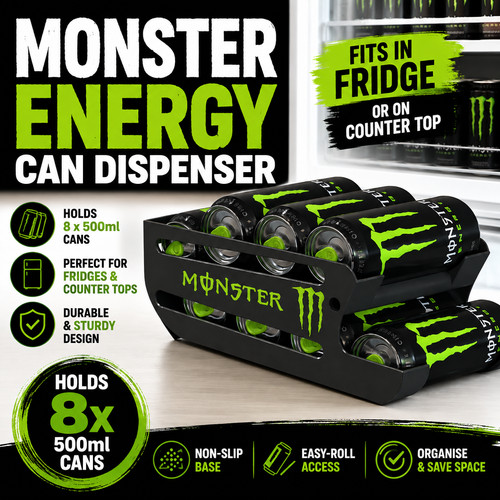 Monster energy can dispenser - can,