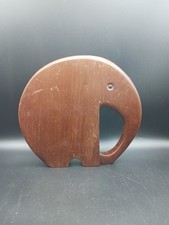 1993 John Rawlings Brazilian Mahogany Wood Carving Of An Elephant