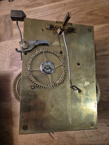 Antique brass longcase - antique, hr