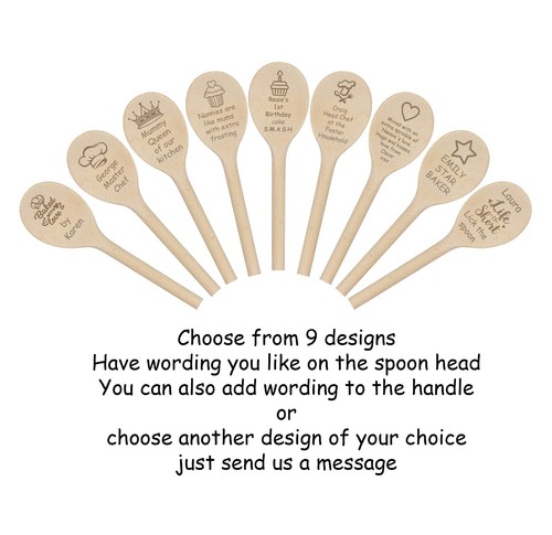 Personalised wooden spoon - wooden,