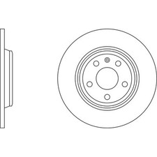 2x Brake Discs Solid For Audi