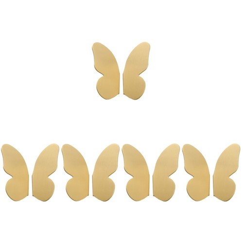 Golden brass butterfly - golden,
