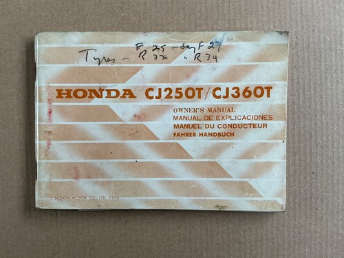 Genuine honda cj250t - cj250t, cj360t