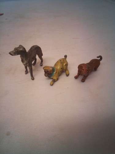 Vintage lead dogs - vintage,