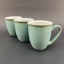 ONE Denby Elements Green Coffee Tea Mug Cup Stoneware England