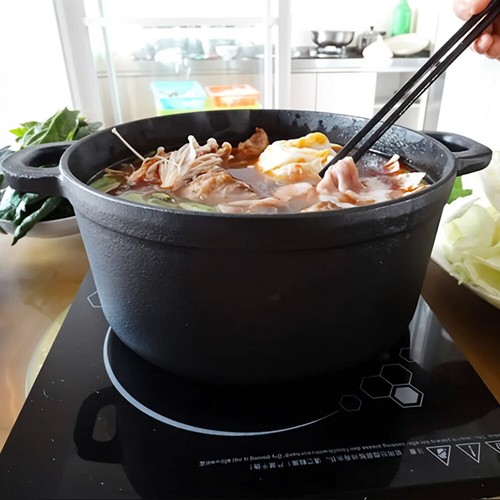 Cast iron casserole - dish, pot