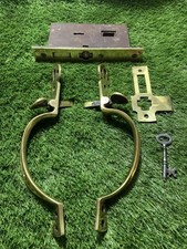 Antique/Vintage Door Lock, Handles, Keep & Original Key B839