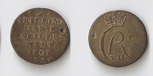 Denmark skilling 1801 hiab - denmark,