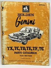 Holden Gemini TX, TD, TE, TF