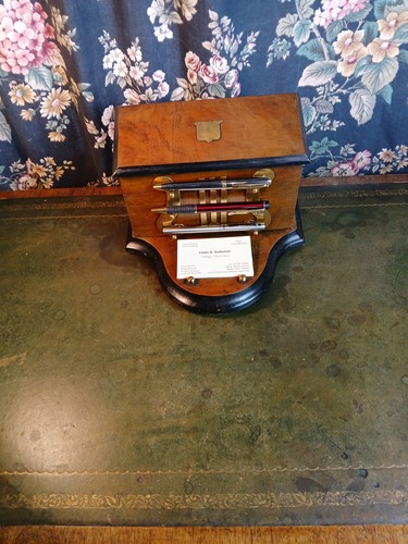 1920 desk tidy walnut - tidy,