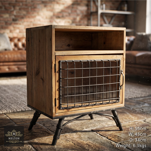 Bedside storage unit - bedside, rustic