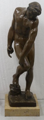 Large bronze standing naked - bronze,