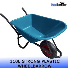 110 Litre green Wheelbarrow