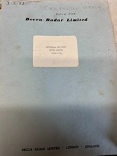 DECCA RADAR UNIVERSAL KLYSTRON