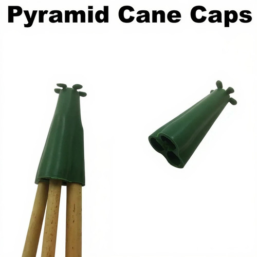 Pyramid garden cane caps - cane,