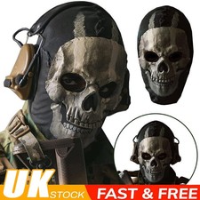 Call of Duty Ghost Cotton Balaclava Face Mask Skull Cosplay Airsoft Hood UK
