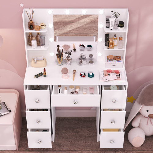 White vanity dressing table - vanity,