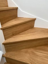 3 Winder stairs oak cladding
