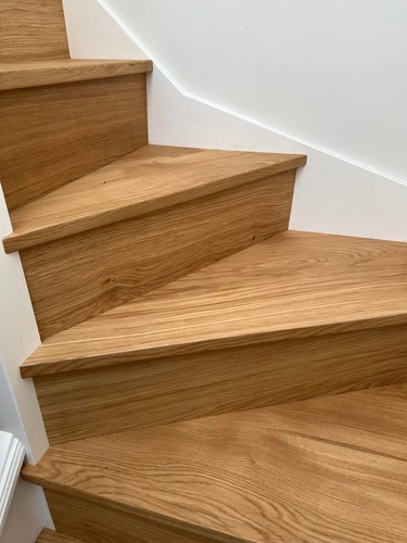 Winder stairs oak cladding - 3,