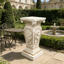 Carved Roman Column Pedestal