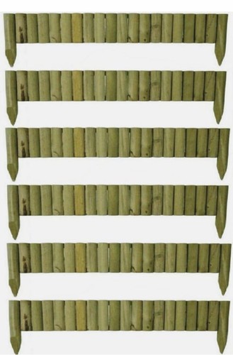 6pcs wooden log roll border - 6pcs,