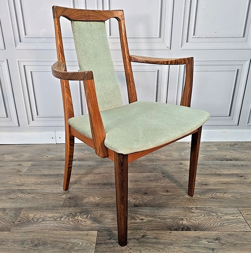 Vintage teak upholstered - teak,