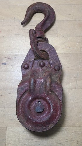 Vintage block tackle metal - vintage,