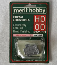 Vintage New Pack MERIT HOBBY OO HO Gauge SWITCH BOXES 5098 Railway Accessories