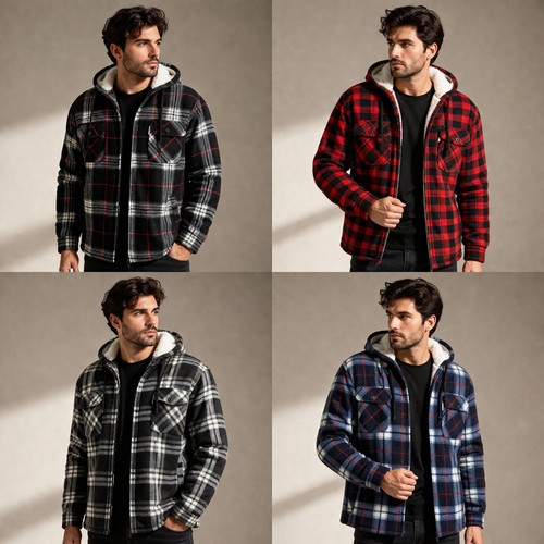 Mens padded hooded - mens,