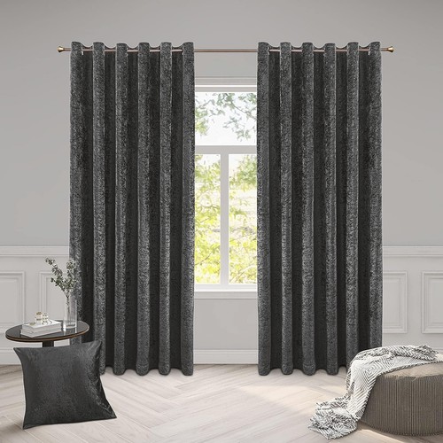 Luxury crushed velvet curtains - velvet,