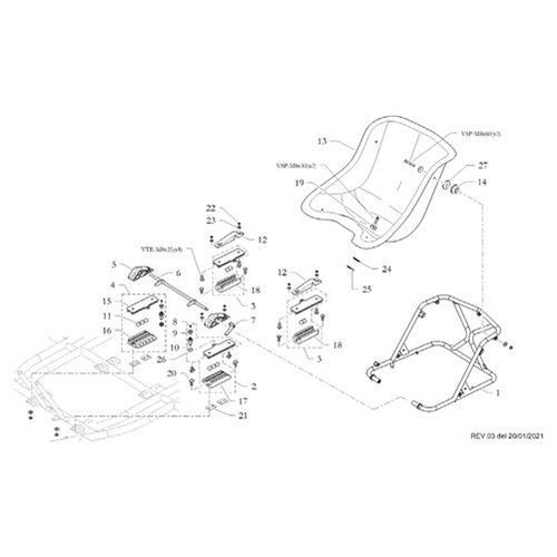 Kart freeline mount - mount, seat