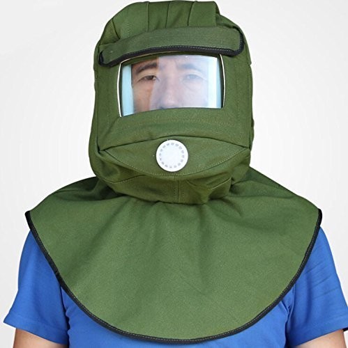 Sand blasting hood - sand, anti