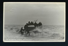 Hastings LAUNCH of LIFEBOAT RPPC Early Judges Photo. no. 149. Posted 1910