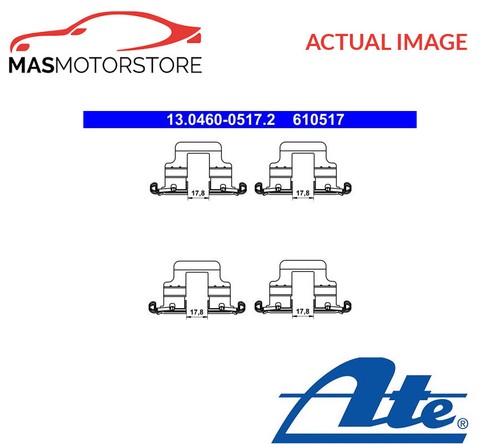 Brake pads fitting kit - pads, shims