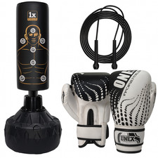 Adult Free Standing Punch Bag With Gloves Set Boxing Dummy Sports Grappling Gift